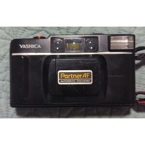 Vintage 80's Yashica Partner AF 35mm Point & Shoot Film Camera Untested